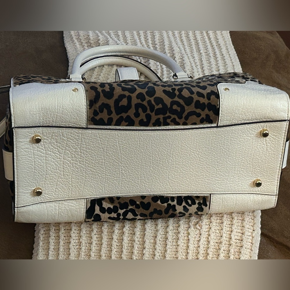 Coach Mercer 30 - custom Leopard Print Satchel with crossbody strap - Picture 9 of 9